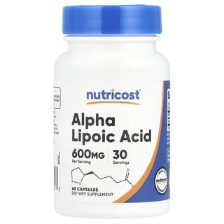 Nutricost, Alpha Lipoic Acid, 600 mg, 60 Capsules (300 mg per Serving)