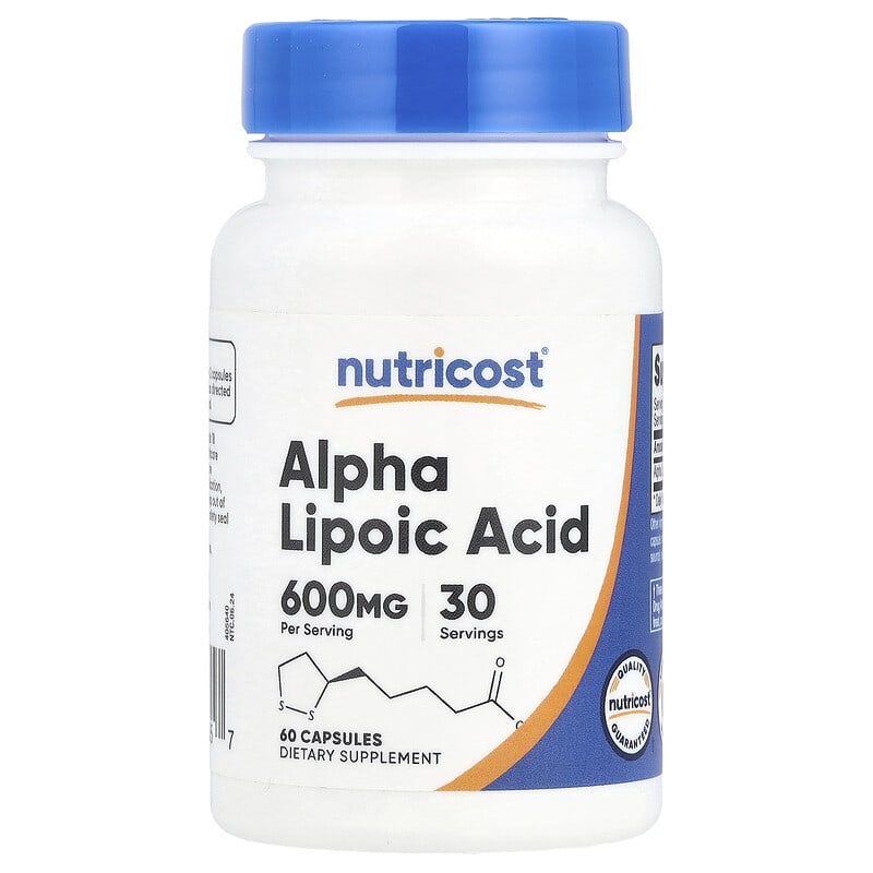 vitacost alpha lipoic acid & acetyl l-carnitine hcl L-Carnitina 60 Vegetarian Caps marca Nature´s Way main image 1