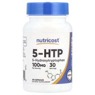 Nutricost‏, 5-HTP‏, 100 מ"ג, 30 כמוסות