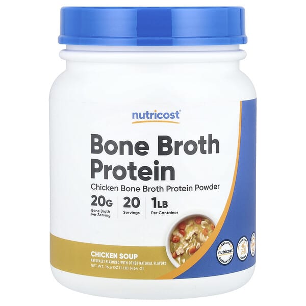 Bone Broth Protein, Chicken Soup, 1 lb (464 g)