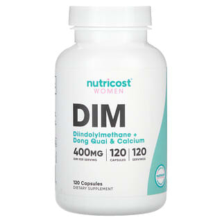 Nutricost, Mulheres, DIM, 400 mg, 120 Cápsulas