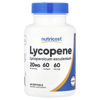 Nutricost, Lycopen, 20 mg, 60 bløde kapsler