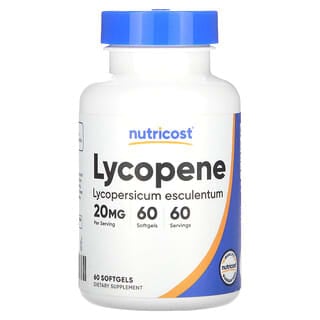 Nutricost, Lycopène, 20 mg, 60 capsules à enveloppe molle