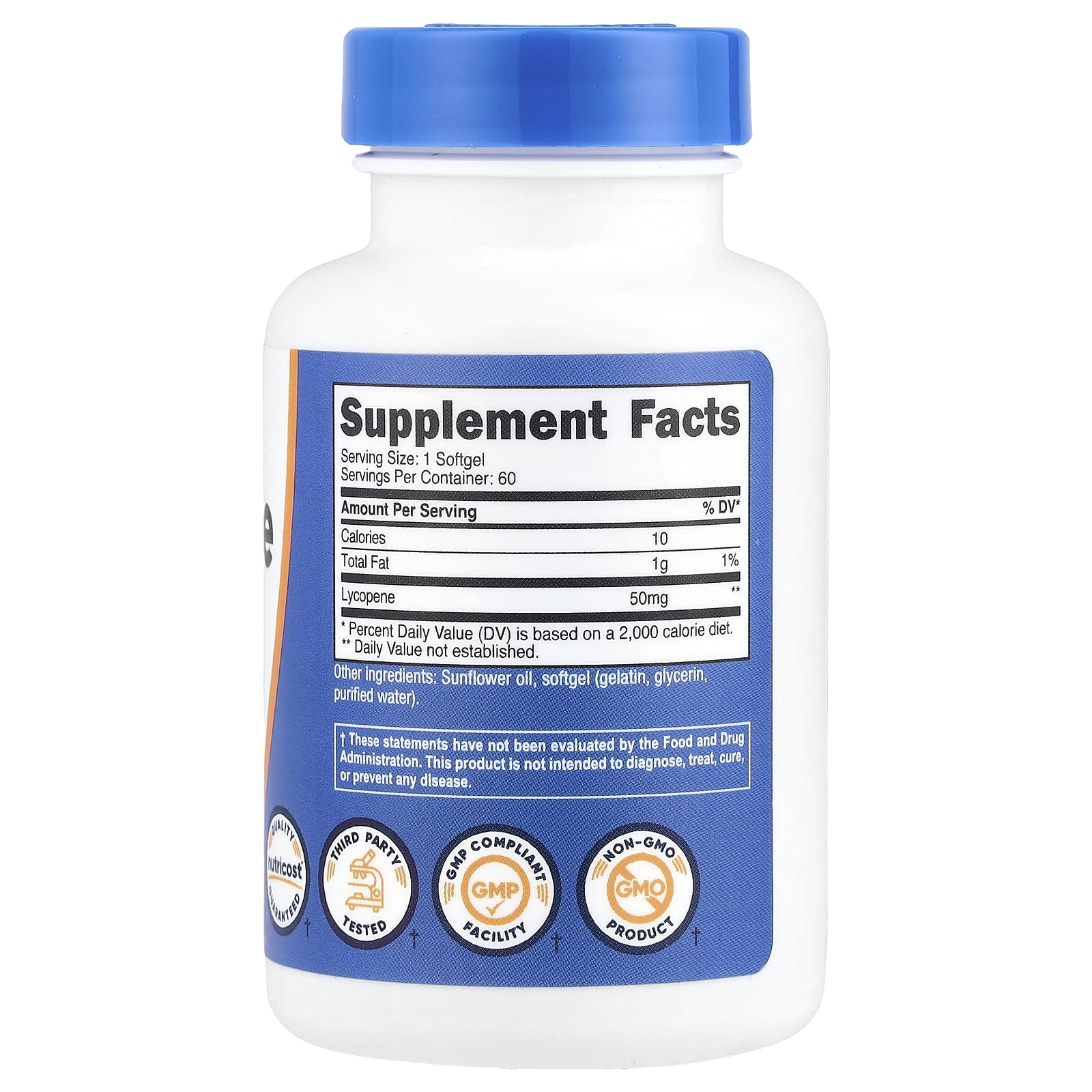 Nutricost, Lycopene , 50 mg , 60 Softgels
