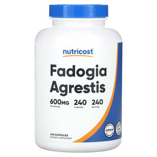 Nutricost, Fadogia agrestis, 600 mg, 240 cápsulas