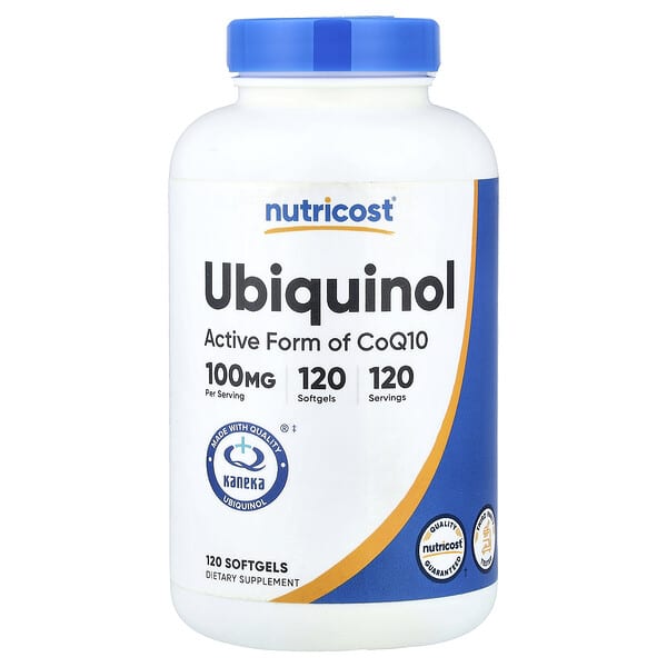 Nutricost, Ubiquinol, 100 mg, 120 Softgels — product photo 1