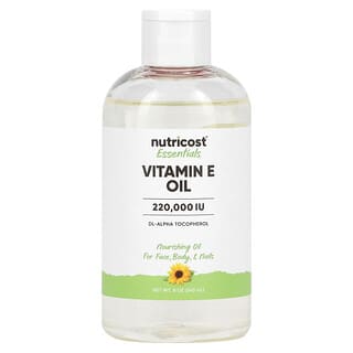 Nutricost, Essentials, масло с витамином Е, 240 мл (8 унций)