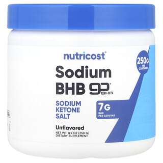 Nutricost, BHB sódico, Sin sabor, 250 g (8,9 oz)