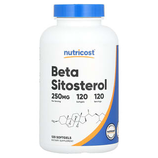 Nutricost, Bêta-sitostérol, 250 mg, 120 capsules à enveloppe molle