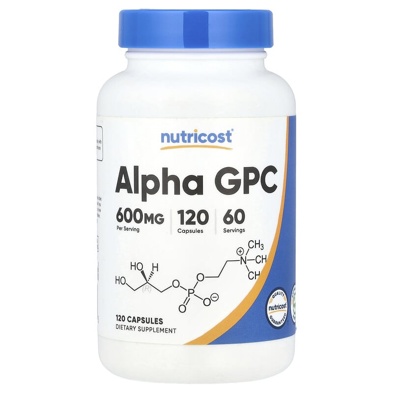 α-GPC（グリセリルホスホリルコリン）、600mg、120粒（1粒あたり300mg）