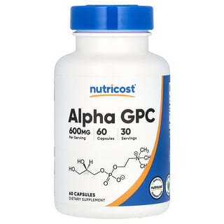 Nutricost, альфа-ГФХ, 600 мг, 60 капсул (300 мг в 1 капсуле)