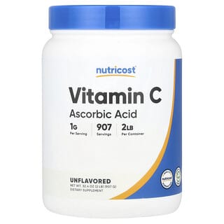 Nutricost, Vitamina C, Sem Sabor, 907 g (32,4 oz)