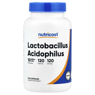 Nutricost, Lactobacillus Acidophilus, 10 Billion CFU, 120 Capsules