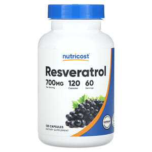 Nutricost, Resveratrol, 350 mg , 120 Capsules