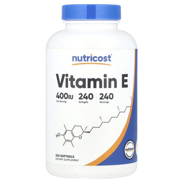 Vitamin E, 180 mg (400 IU), 240 Softgels