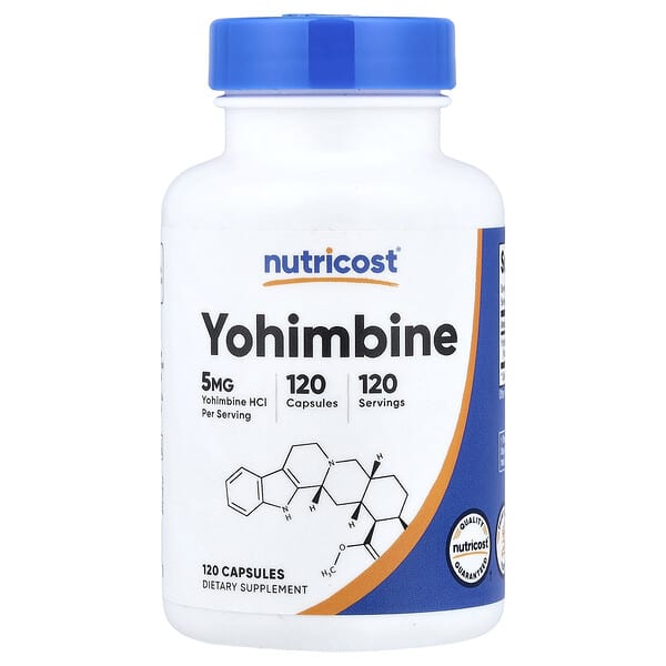فوائد يوهمبين مع أفضل سعر على موقع اي هيرب 4 Nutricost, Yohimbine, 5 mg, 120 Capsules