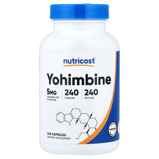 Nutricost, Yohimbine, 5 mg, 240 Capsules