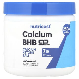 Nutricost, Calcium BHB, goBHB®, Unflavored, 8.9 oz (250 g)