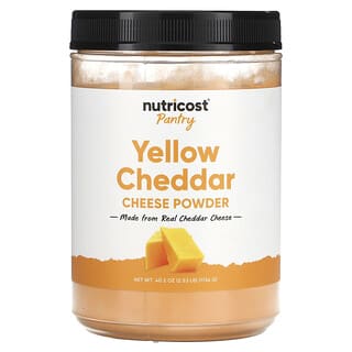 Nutricost, Alacena, Queso cheddar amarillo en polvo`` 1134 g (40,5 oz)