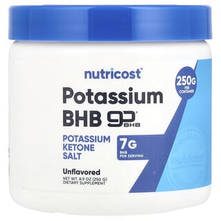 Nutricost, Potasio BHB, Sin sabor, 250 g (8,9 oz)