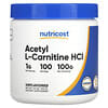 Acetil L-Carnitina HCl, Sem Sabor, 100 g (3,5 oz)