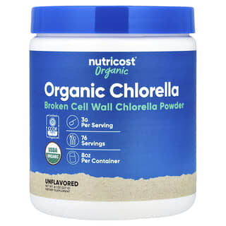 Nutricost, Organic Chlorella, Unflavored, 8.1 oz (227 g)