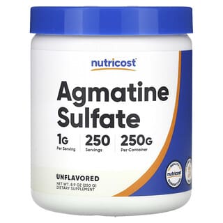 Nutricost, Solfato di agmatina, non aromatizzato, 250 g