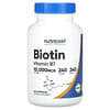 Biotina, 10.000 mcg, 240 cápsulas