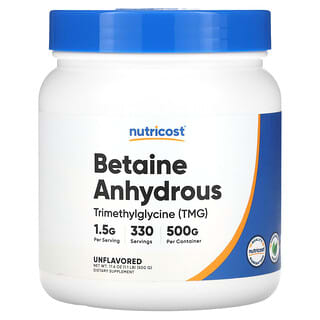 Nutricost, Betaine Anhydrous, Unflavored, 1.5 g , 1.1 lb (17.6 oz)