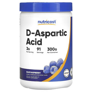 Nutricost, D-Aspartic Acid, Blue Raspberry, 10.6 oz (300 g)