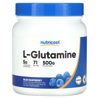 Nutricost, L-глютамин, голубая малина, 500 г (17,6 унции)