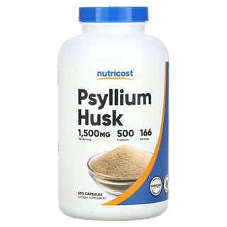 Nutricost, Psyllium Husk, 1,500 mg, 500 Capsules (500 mg per Capsule)