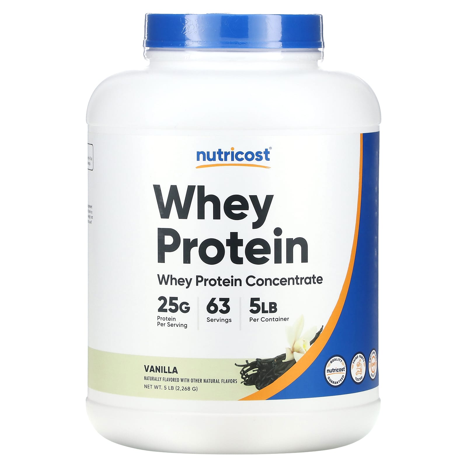 Nutricost Whey Protein Concentrate Vanilla 5 Lb 2268 G 6052