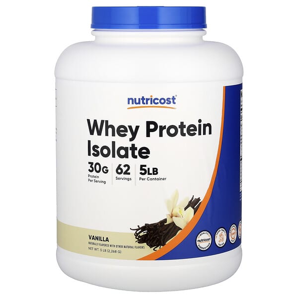 Nutricost, Whey Protein Isolate, Vanilla, 5 lb (2,268 g)