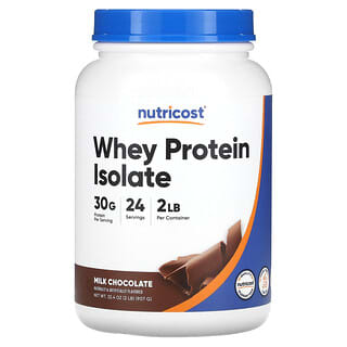 Nutricost, изолят сывороточного протеина, со вкусом молочного шоколада, 907 г (2 фунта)