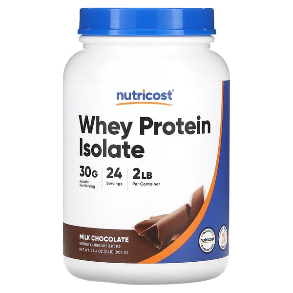 Nutricost, Whey Protein Isolate, Milk Chocolate, 2 lb (907 g)