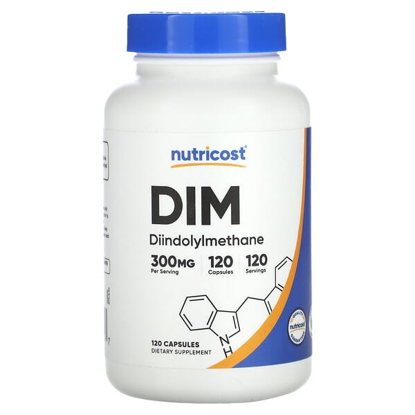 Nutricost‏, "DIM‏, 300 מ""ג, 120 כמוסות."