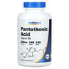 Pantothenic Acid , 500 mg , 240 Capsules