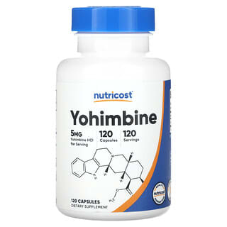 Nutricost, Yohimbine, 5 mg, 120 Capsules