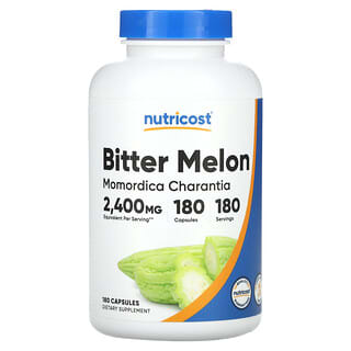 Nutricost, Melón amargo, 2400 mg, 180 cápsulas
