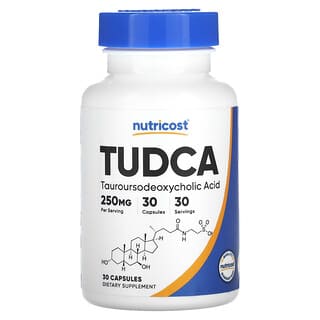 Nutricost, TUDCA, 250 mg, 30 kapsułek