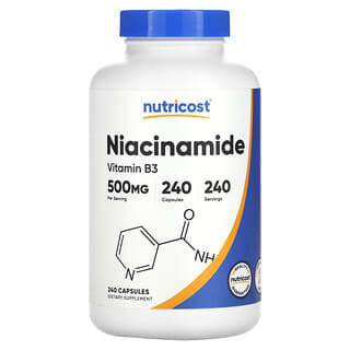 Nutricost, Niacinamida, 500 mg, 240 Cápsulas