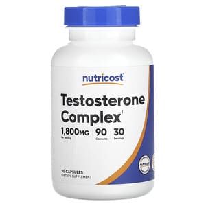 Nutricost, Complejo de testosterona, 600 mg, 90 cápsulas'