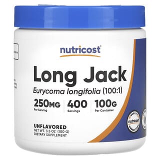 Nutricost, Long Jack, non aromatizzato, 100 g