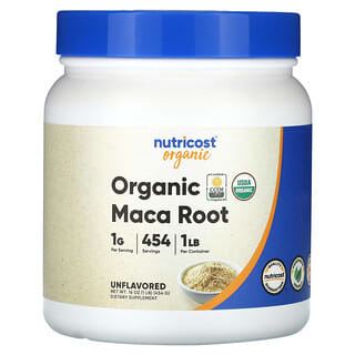Nutricost, Organic Maca Root, Unflavored, 16 oz (454 g)