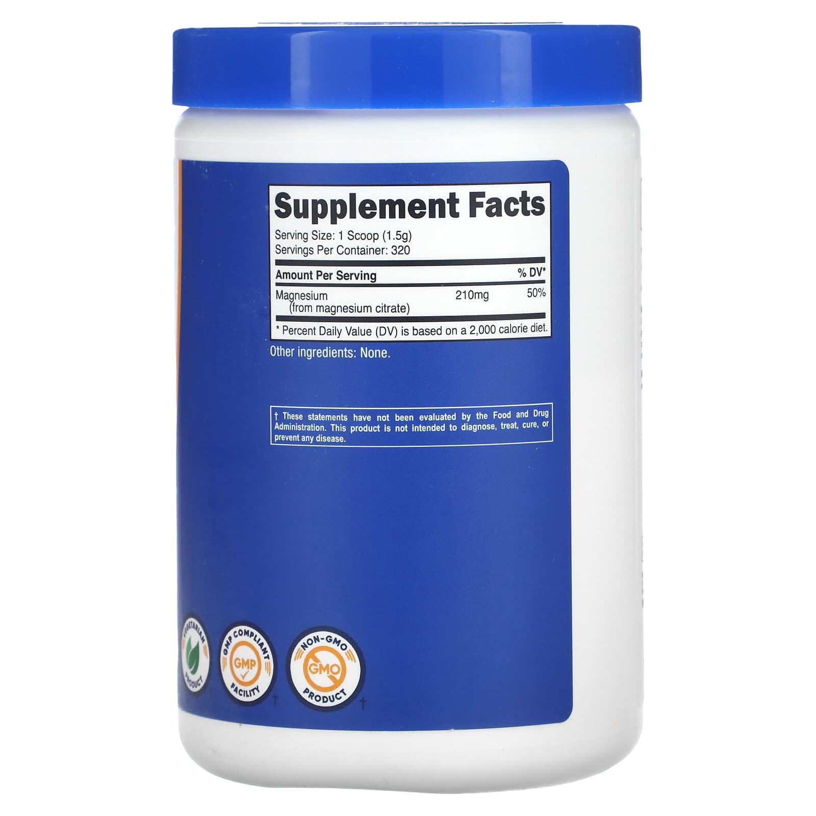 Nutricost, Magnesium Citrate, Unflavored, 17.6 oz (500 g)