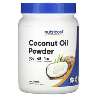 Nutricost, Poudre d'huile de noix de coco, non aromatisée, 454 g
