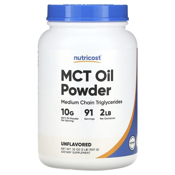 Nutricost, MCT Oil Powder, Unflavored, 32 oz (907 g)