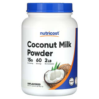 Nutricost, Сухое кокосовое молоко, без добавок, 907 г (2 фунта)