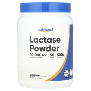 Nutricost, Lactase em Pó, Sem Sabor, 500 g (1,1 lb)